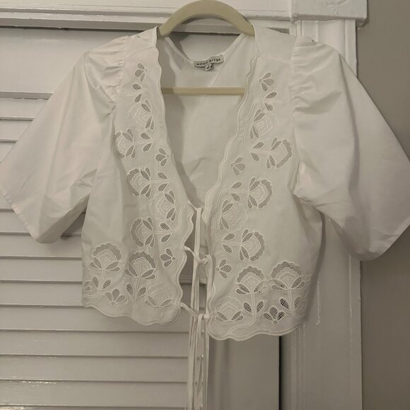 Moon River White Eyelet Top - Picture 2 of 2